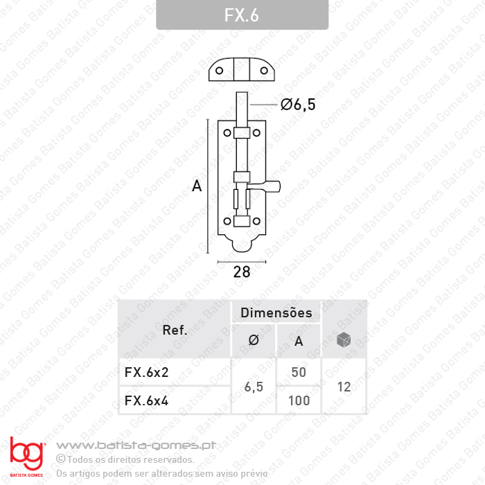 Fecho baioneta - A�O